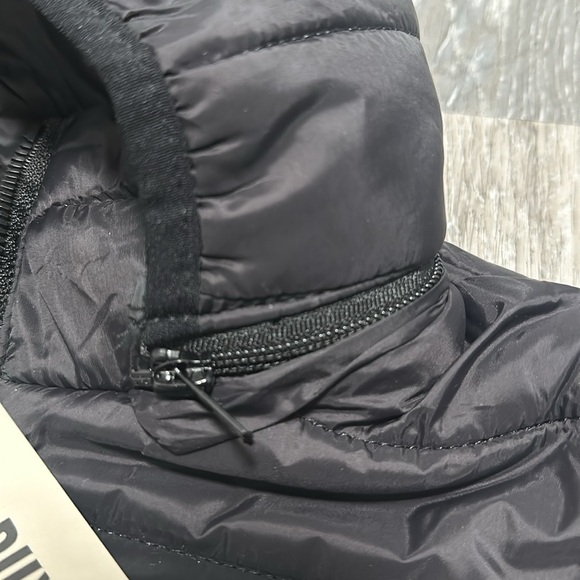 NWT Men’s Ruxen Black Puffer Jacket w detachable hood size Large/fits a Medium - Picture 3 of 4